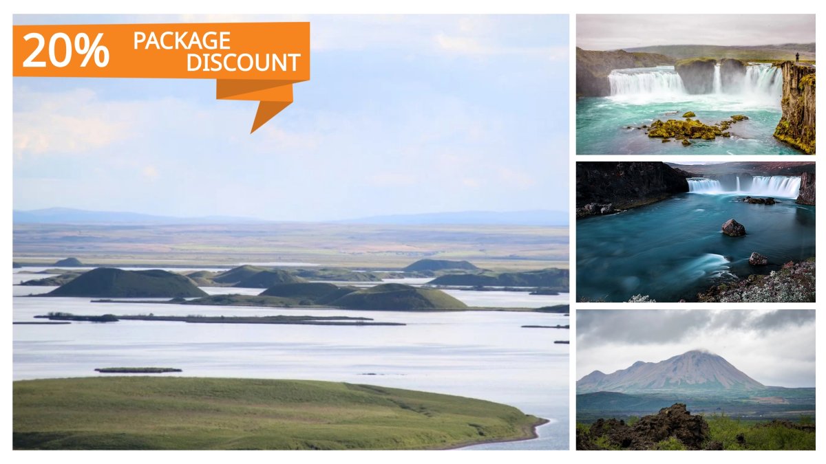 Mývatn Lake and Godafoss Waterfall